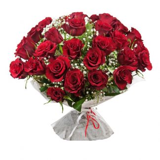 50 rote Rosen