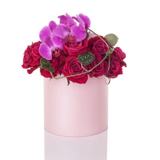 Orchideen und Rose Box
